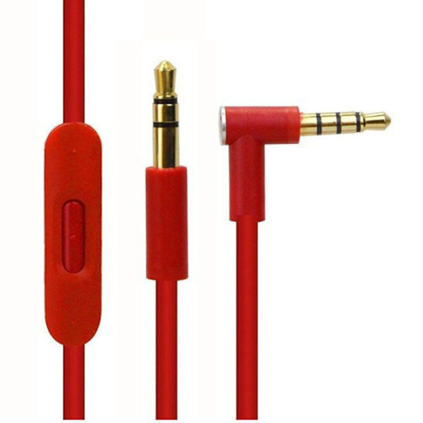 Lämplig för Beats Solo/Solo HD/Solo2/Solo3/Mixr/studio2/studio3/ pro hörlurskabel 3,5 mm till 3,5 mm ersättningskabel för hörlurar red