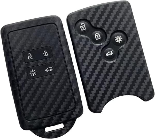 Silikone cover - kulfiber mønster