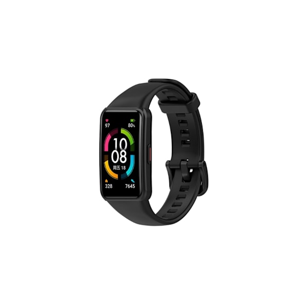 Silikonrem för Huawei Strap 6 - Svart