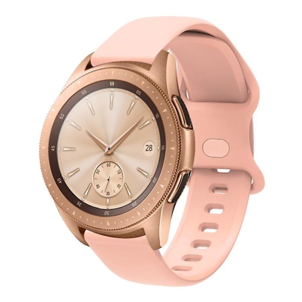 20 mm Garmin Venu / Samsung Galaxy Watch Active 2 universal sisäsolki, rei'itetty watch ranneke Pink