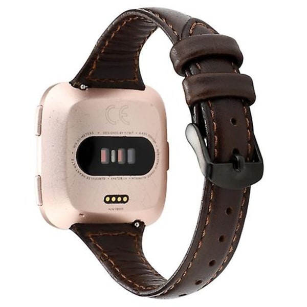 Fitbit Versa Crazy Horse Texture watch Coffee