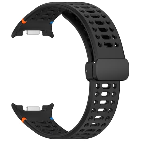 Rem til Samsung Galaxy Watch 8/Watch 8 Classic Åndbar silikonerem (sort)