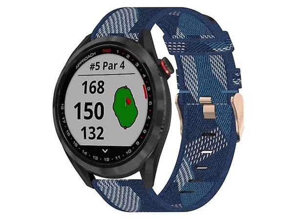 Rem til Garmin Approach S40 20Mm Blå Nylon Urrem