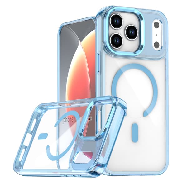 Magsafe-deksel for iPhone 17 Pro, fallsikkert, blått