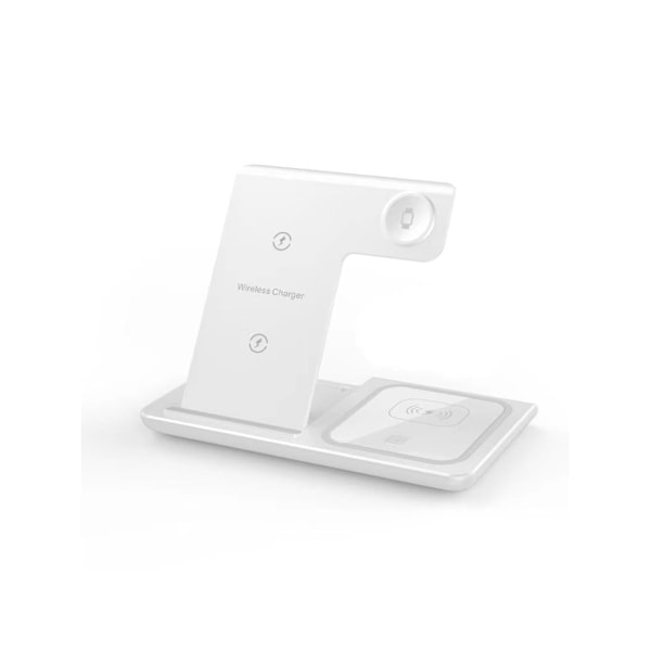 3-i-1 Laddstation för iPhone, Apple Watch och Airpods Vit