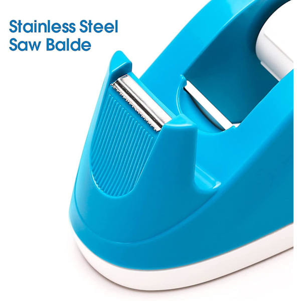 Tape dispenser Skrivebord vægtet søde mini tape dispensere 1 tommer kerne lille desktop tape holder Skridsikker base kontor hjemme 2 stk.