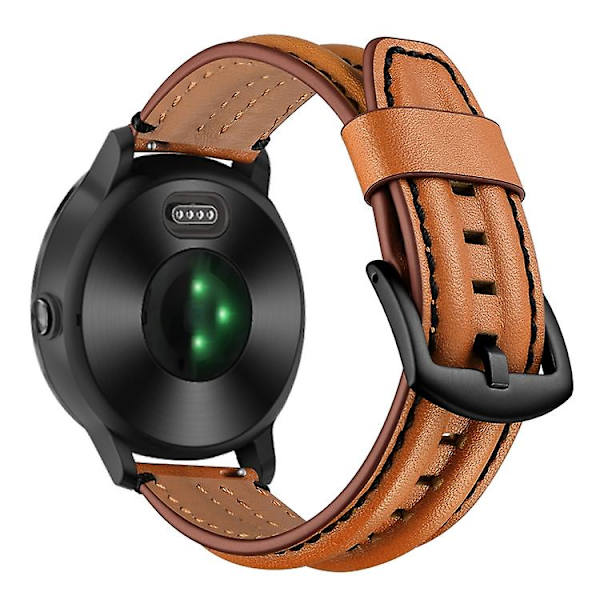 For Garmin Vivoactive3 / Vivomove Hr Double Keel Watch Band Brown