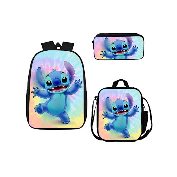 Stitch Student Ryggsekk Tredelt Sett 17 Tommer6
