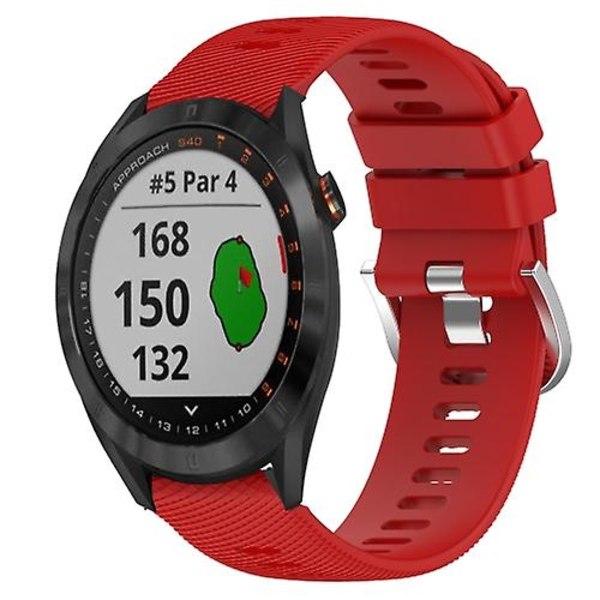 Garmin Approach S40 20 mm yksivärinen pehmeä watch Red