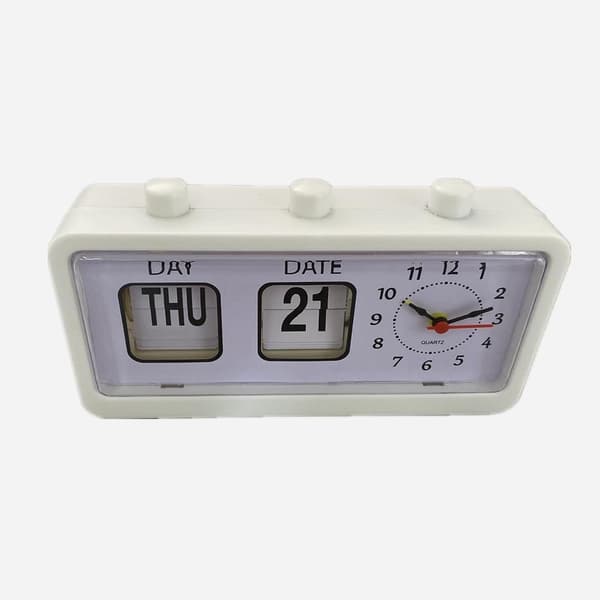 Väckarklocka Mekanisk Väckarklocka Nyhet Flip Clock Skrivbords Digital Klocka Svart