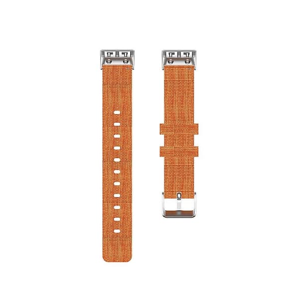 For Garmin Forerunner 35 / 30 Universal Nylon Canvas Watch Band Orange