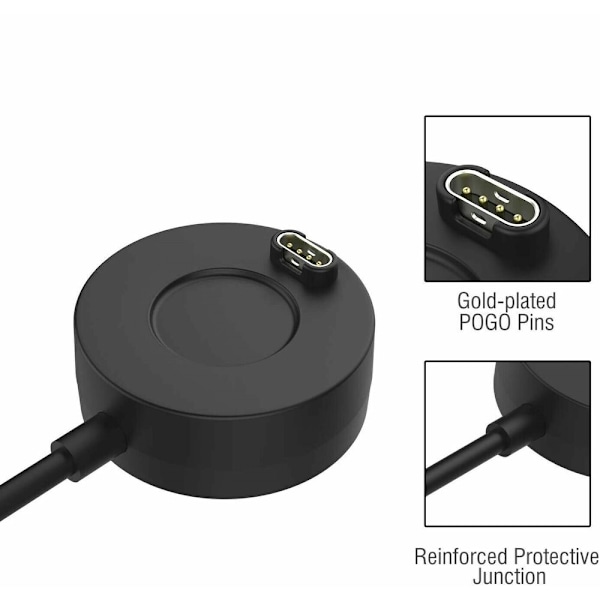 Lader for ulike Garmin Forerunner Fenix USB-ladekabel dokkingstasjon lader 2-pakning
