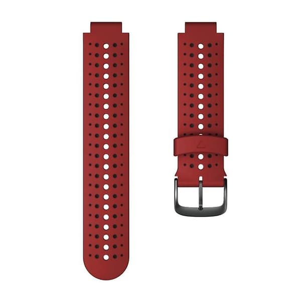 For Garmin Forerunner 220 tofarget silikonklokkerem Red Black