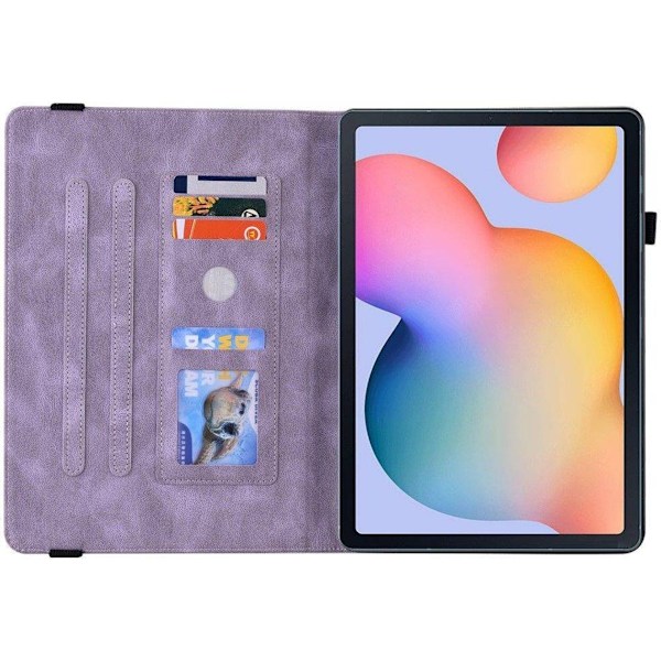Surfplatta Fodral Samsung Galaxy Tab S6 Lite 10.4 2020 Sm P610/p615 Lila Fjäril