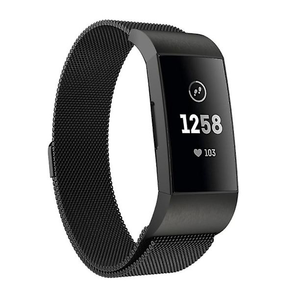 Fitbit Charger 3:n metallimagneettiseen watch Black
