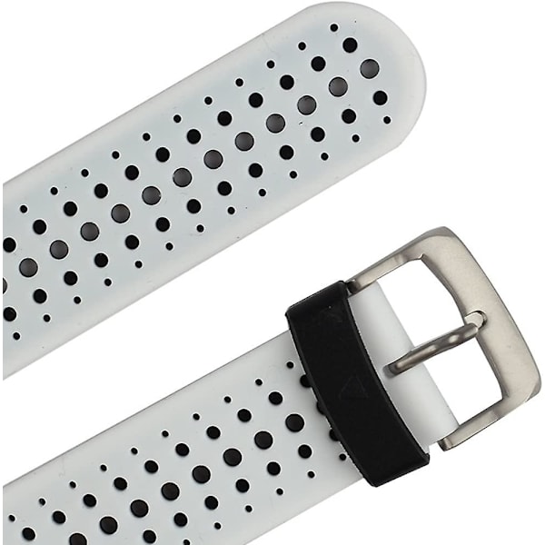 Udskiftningsrem til smart armbåndsur til Garmin Forerunner 220/230/235/620/630/735xt/235 Lite White-Black