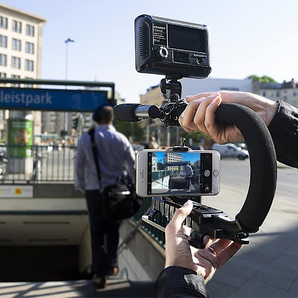 Dslr / spegellös / Actionkamera Camcorder Telefonstabilisator