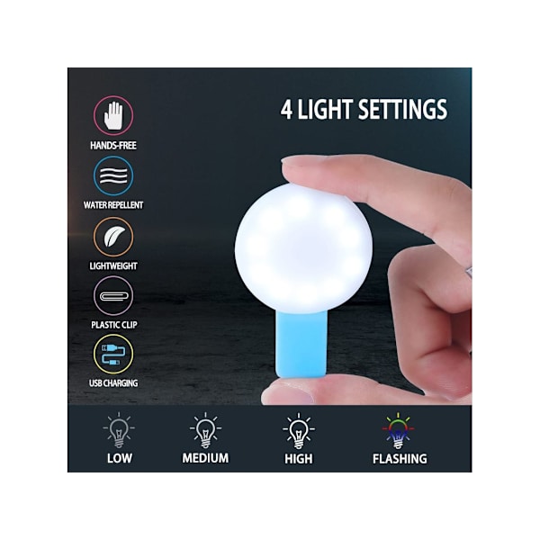 Genopladelig Sygeplejerske Lampe med Badge Klips, 6 Pak -