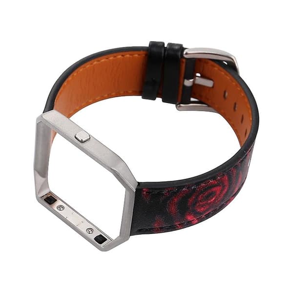 For Fitbit Blaze Men tilpasset klokkerem Black Rose