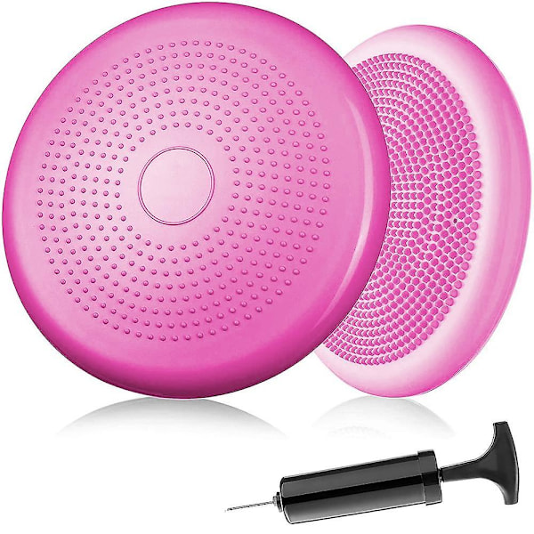 Bold sædek pude, pumpe 33cm diameter, balance pude, bold pude Pink