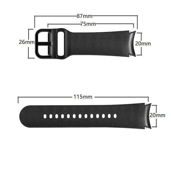 Samsung Galaxy Watch 4 44mm 20mm Silikonrem Light Grey