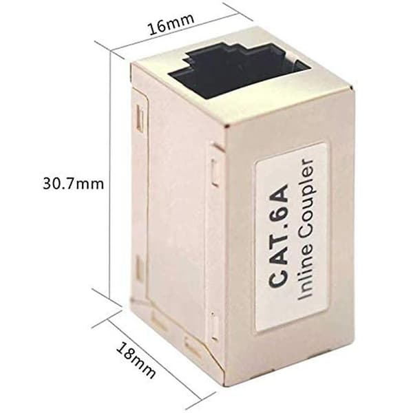 5-pack Ethernet-adapter, kopplingskabeladapter, kontaktförlängning, LAN-kabelkoppling