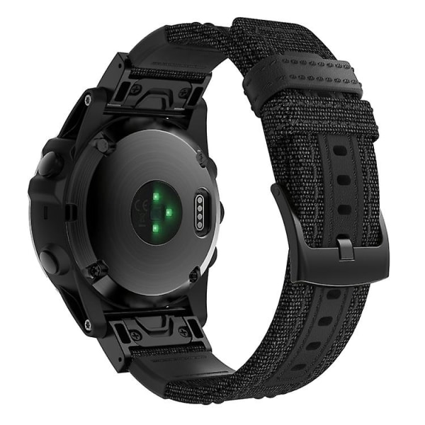 Kangas- ja watch Garmin Fenix5x Plus Fenix3:lle, rannehihnan koko: 150+110 mm Black