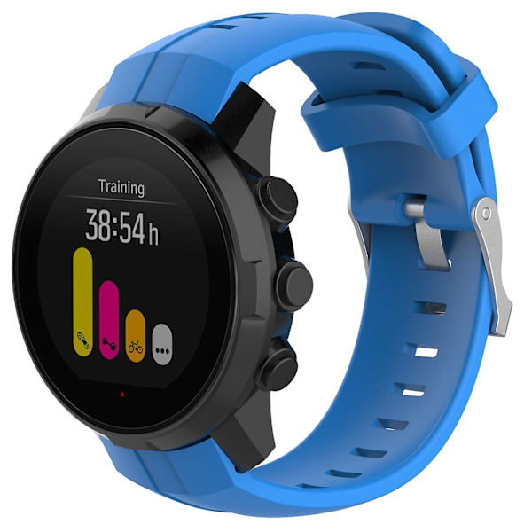 Silikone urrem til Suunto Spartan Sport med fjederstænger og værktøj Blue Style H Other Phone Models