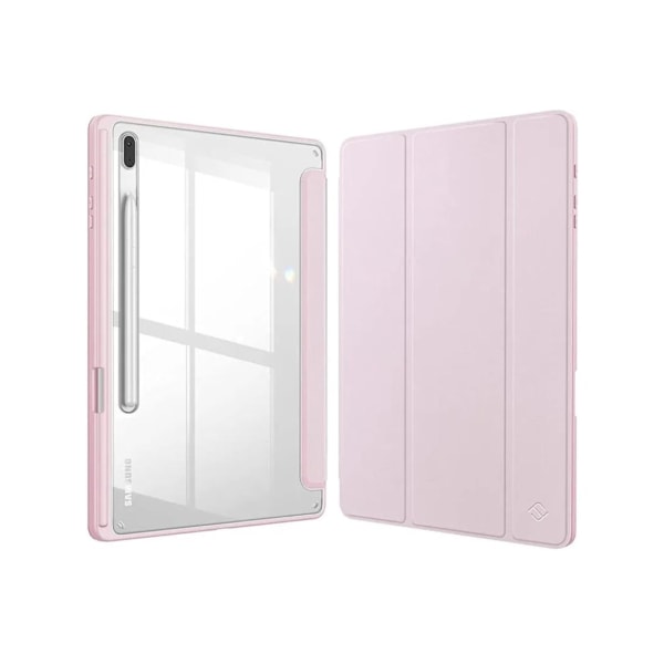 Crystal Folio Fodral för Samsung Galaxy Tab S9 Fe 11.0 Rosa