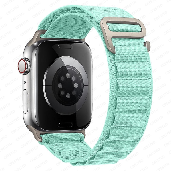 Alpine Loop Band For Apple Watch Strap 49mm 44mm 40mm 45mm 41mm 42mm 38mm 38 40 44 45 Mm Armbånd Iwatch Ultra Series 7 6 3 Se 8 light blue 38 40 41mm