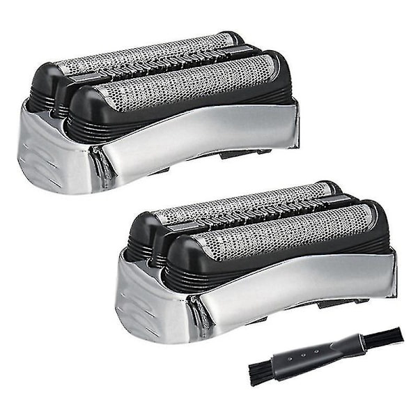 2 stk. 21s barbermaskine udskiftningshoved kompatibel med Braun Series 3 21s 32s 320s-4 330s-4 340s-4 350cc-4 barberhoved