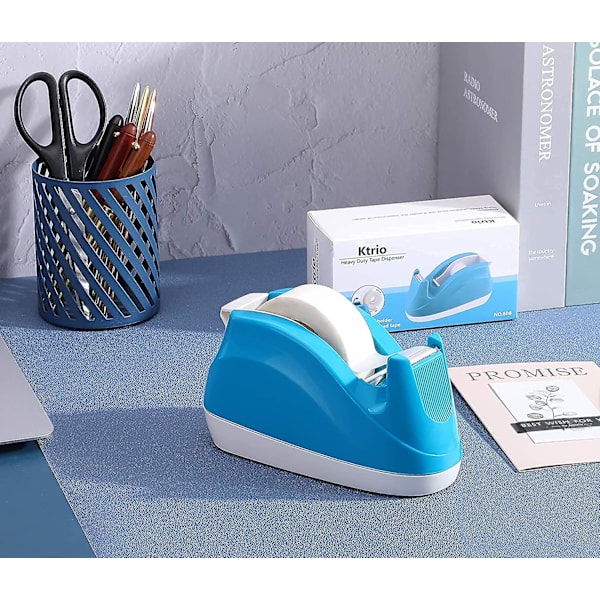 Tape dispenser Skrivebord vægtet søde mini tape dispensere 1 tommer kerne lille desktop tape holder Skridsikker base kontor hjemme 2 stk.