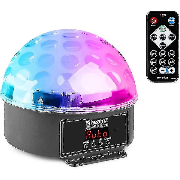 Jb60r Jelly Ball ljuseffekt 6 x 1w LED 5-kanals DMX 82 roterande strålar Auto och ljudläge Låg strömförbrukning Robust fodral Fjärrkontroll ingår