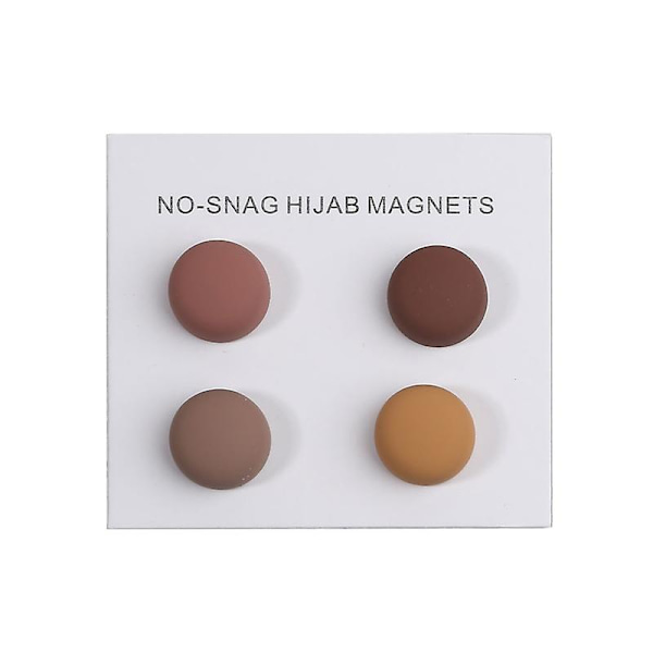 4st glänsande Premium Stark Hijab Magnet Pins Multi-användning Hijab Brosch Smycken B