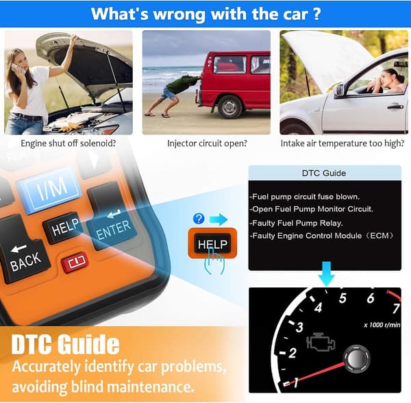 Nt301 Obd2 Scanner Live Data Professionel Mekaniker Obdii Diagnostic Code Reader Tool til Check Engine Light