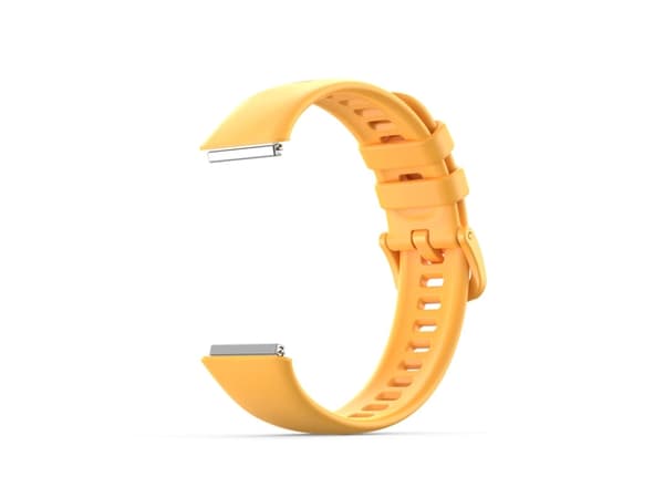 Smartwatch-armband för Huawei Strap 7 / Honor Strap 7 renfärgad silikon (höstgult)