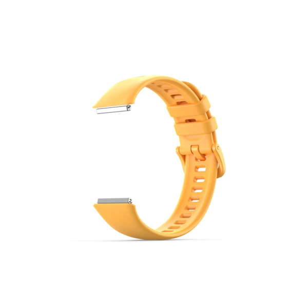 Smartwatch-rem til Huawei Strap 7 / Honor Strap 7 ren farve silikone (efterårsgul)