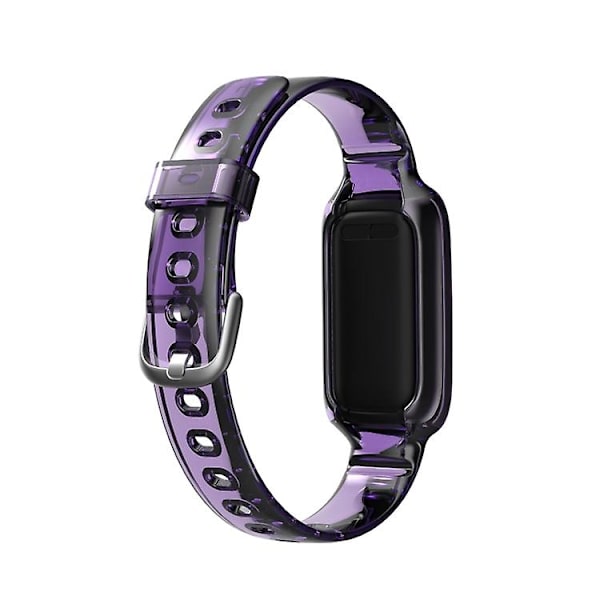 Til Fitbit Luxe Silikone integreret urrem Purple