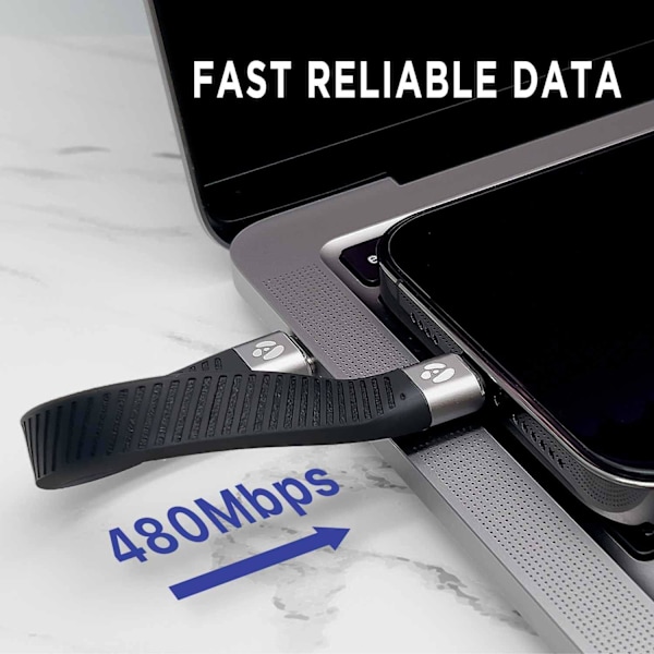 USB C til Lightning-kabel kort 0,12 meter Apple MFi-certificeret
