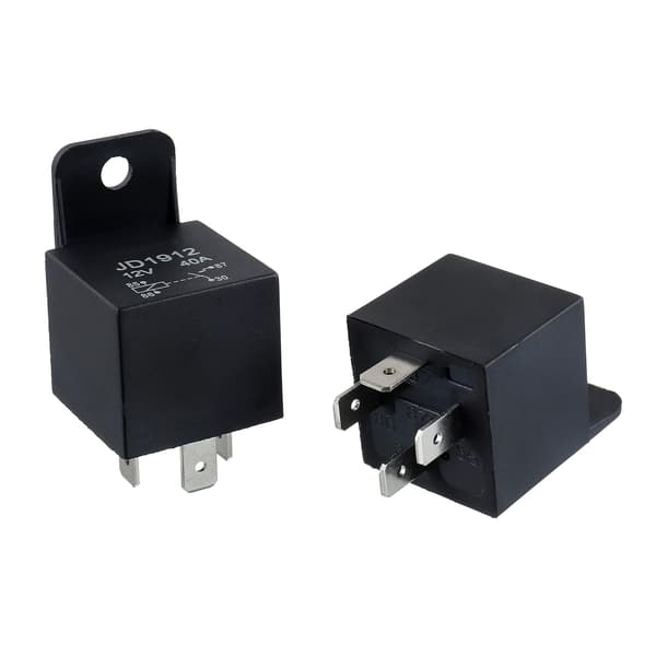 JD1912 Bilrelä 4-polig 40A 12V SPST (2-pack)