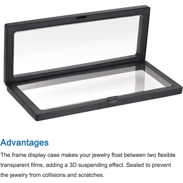 Flydende Ramme Display Stand 3D Boks black