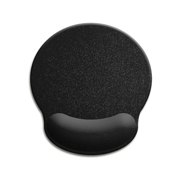 Ergonomisk musematte med håndleddsstøtte gelmusematte, svart