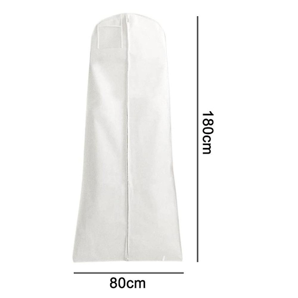 Stora plaggpåsar 180*80*22cm Saver Dammtät lock Cover Bröllopsklänning Väska Bal