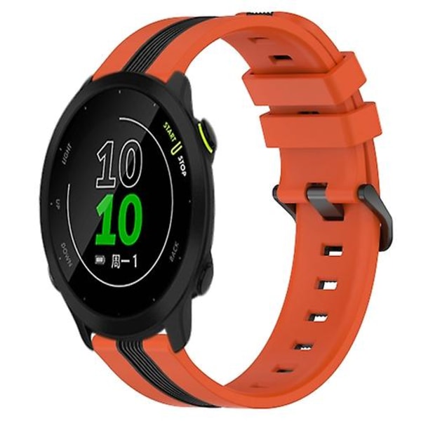 Garmin Forerunner 158 20 mm pystysuuntaiselle kaksiväriselle watch Orange-Black