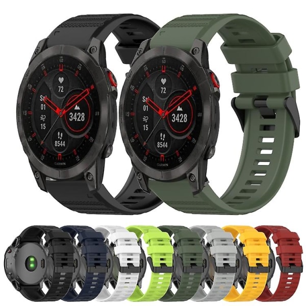 För Garmin Epix Gen 2 22mm horisontell textur watch med borttagningsverktyg Black