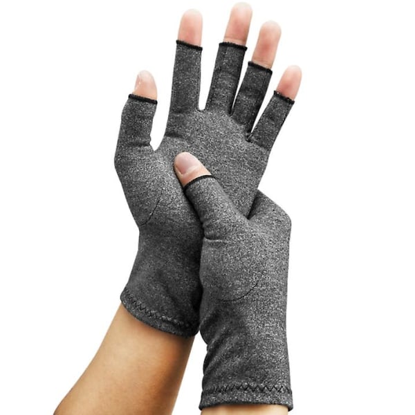 Mænds termiske handsker til kvinder Unisex Half Finger Stretch Fingerless Handsker A-L