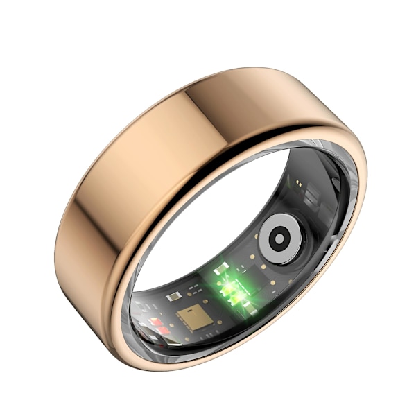 Uusi R02 älykäs sormus vedenpitävä paine veren happi unen sykkeen askelmonitori useilla urheilutiloilla gold 11