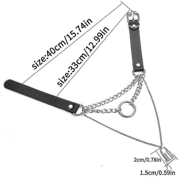 Egirl Choker Halskæde Lås Gotisk Halskæde Punk Goth Smykker Harajuku Stil Sort Choker Emo Grunge Æstetiske Tilbehør