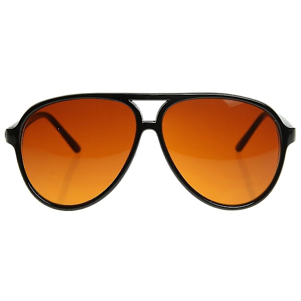 Retro 80-luvun Vintage Blue Blocking Xl Suuret muoviset Aviator-aurinkolasit