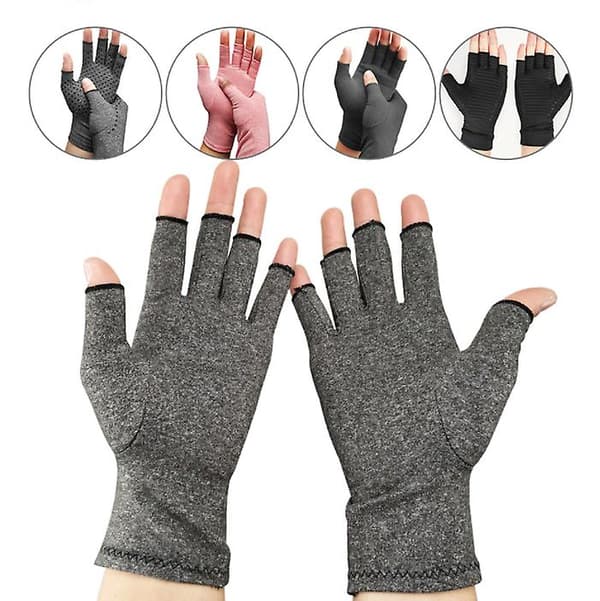 Herre Termohansker for kvinner Unisex Half Finger Stretch Fingerless Hansker B-S